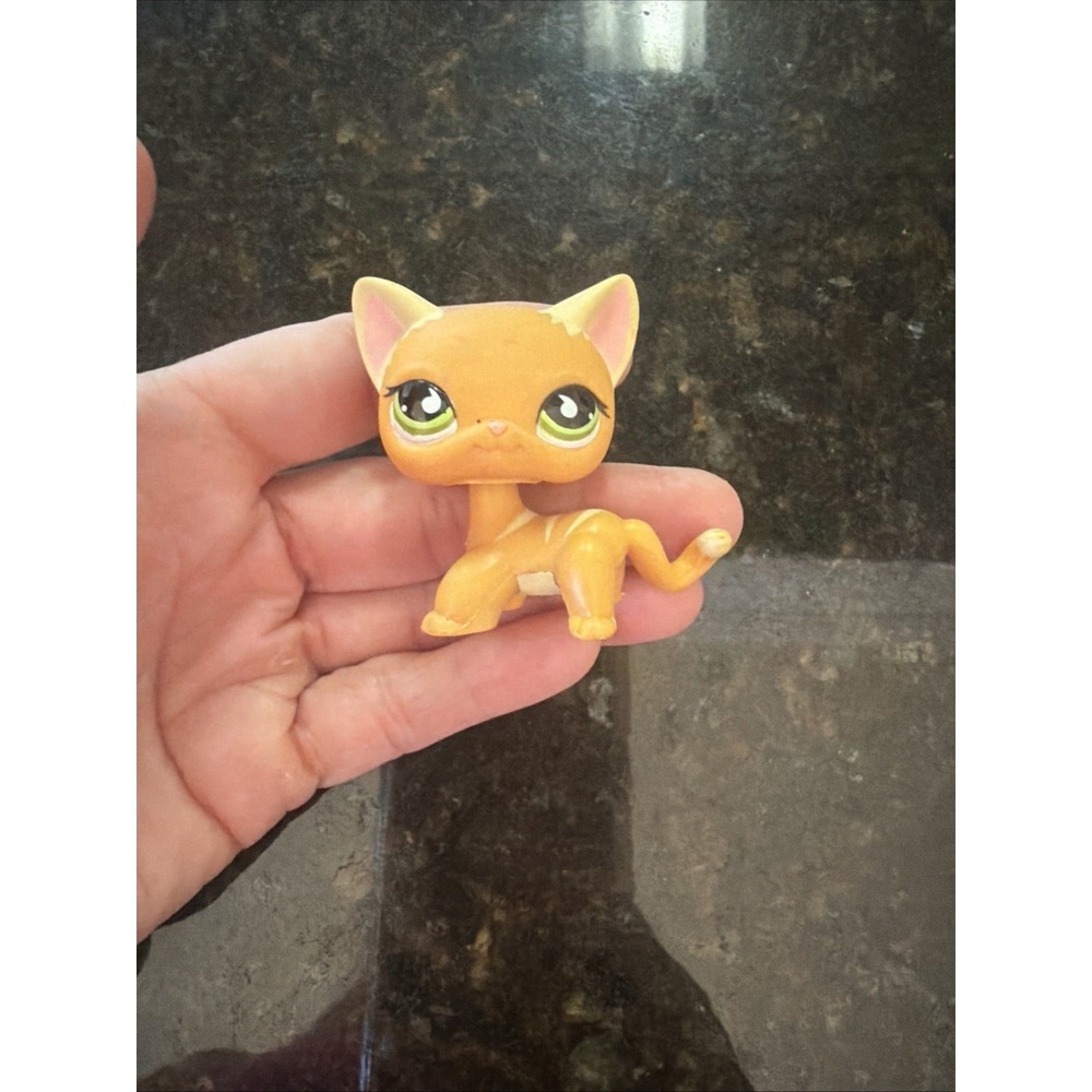 Littlest Pet Shop LPS Authentic #525 Orange Shorthair Cat